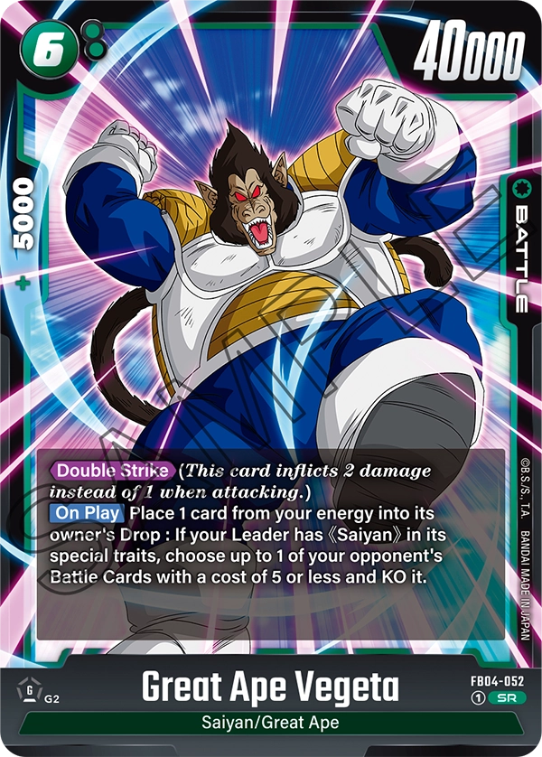 Great Ape Vegeta (Character) (FB04-052) (SR)