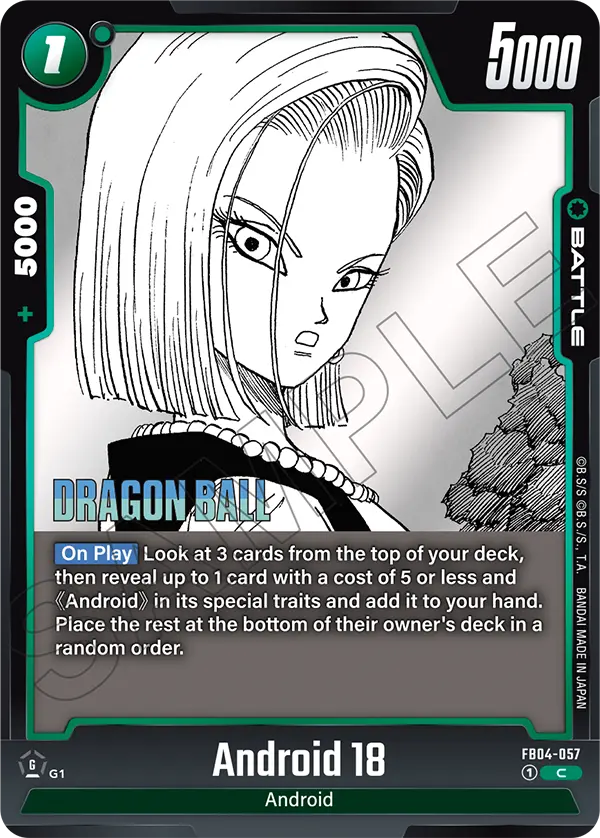 Android 18 (Battle) (SB02 Reprint) (FB04-057) (C)