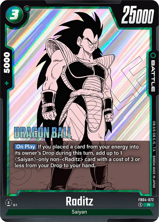Raditz (Battle) (SB01 Reprint) (FB04-072) (R)