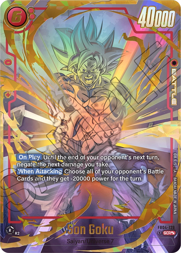 Son Goku (Character) (FB04-129) (SCR) (Alternate Art) (2 Star Parallel)