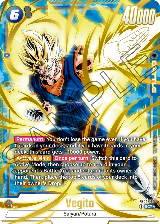 Vegito (Character) (FB04-130) (SCR) (Alternate Art)