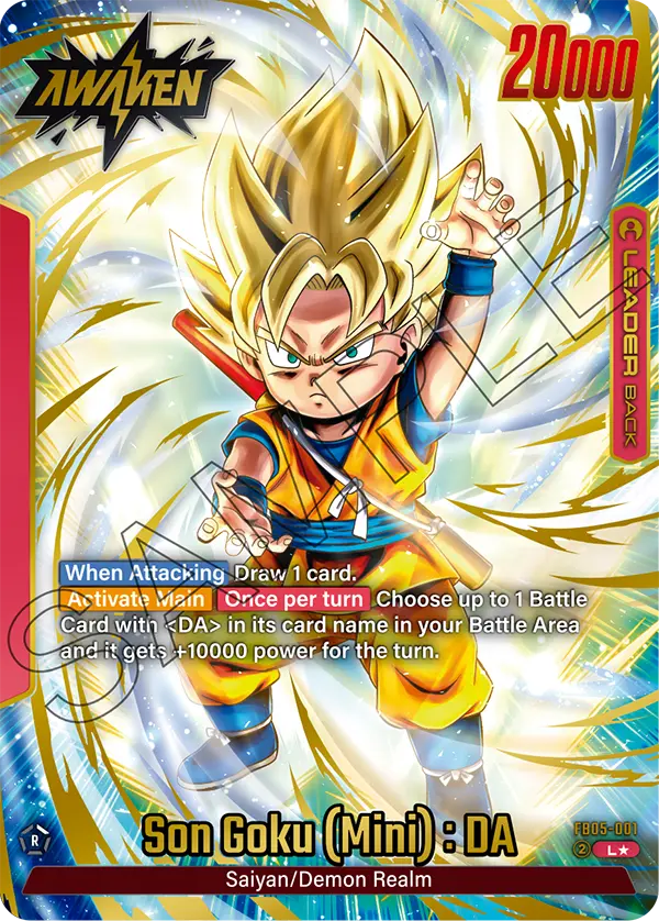 Son Goku (Mini) : DA (Leader) (FB05-001) (Alternate Art)