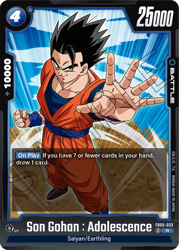 Son Gohan : Adolescence (Battle) (FB05-033) (R)