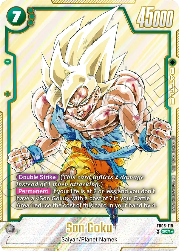 Son Goku (Character) (SB01-119) (SCR*) (Alternate Art)