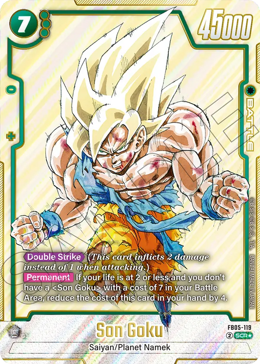 Son Goku (Character) (SB01-119) (SCR*) (Alternate Art)