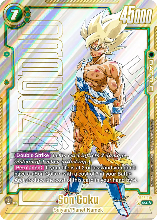 Son Goku (Character) (SB01-119) (SCR**) (Alternate Art) (2 Star Parallel)