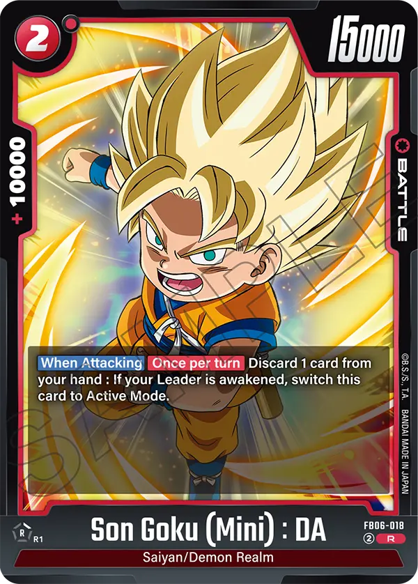 Son Goku (Mini) : DA (Battle) (FB06-018) (R)