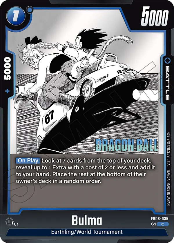 Bulma (Battle) (SB01 Reprint) (FB06-035) (C)