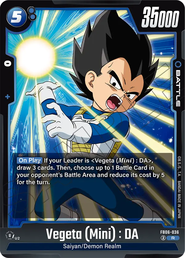 Vegeta (Mini) : DA (Battle) (FB06-036) (R)