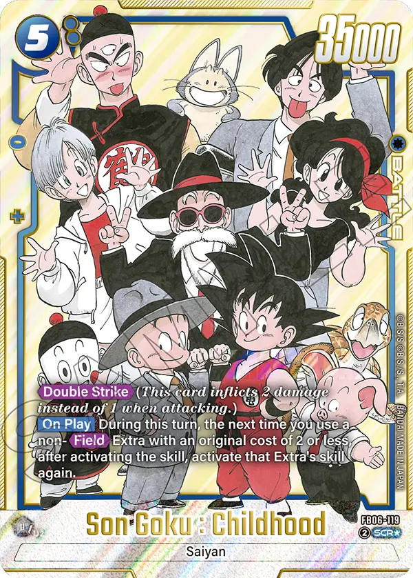 Son Goku : Childhood (Battle) (SB02 Reprint) (FB06-119) (SCR*) (Alternate Art)