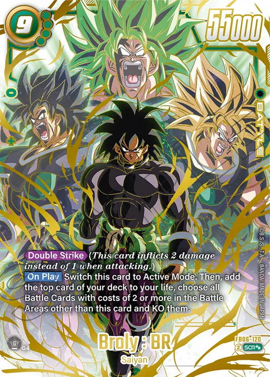 Broly : BR (Character) (FB06-120) (SCR) (Alternate Art) (2 Star Parallel)