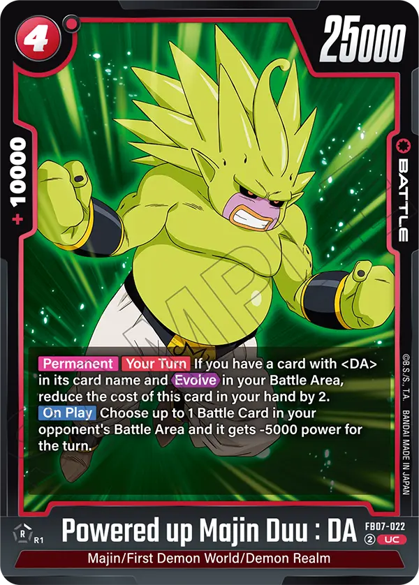 Powered up Majin Duu : DA (Battle) (FB07-022) (UC)