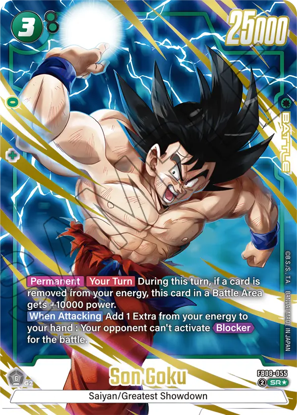 Son Goku (Battle) (FB08-055) (SR*) (Alternate Art)
