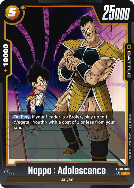 Nappa : Adolescence (Battle) (FB08-080) (C)
