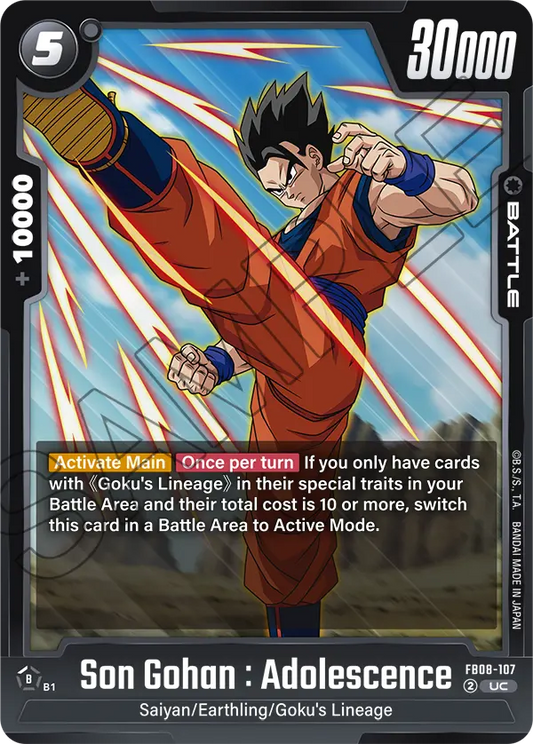 Son Gohan : Adolescence (Battle) (FB08-107) (UC)