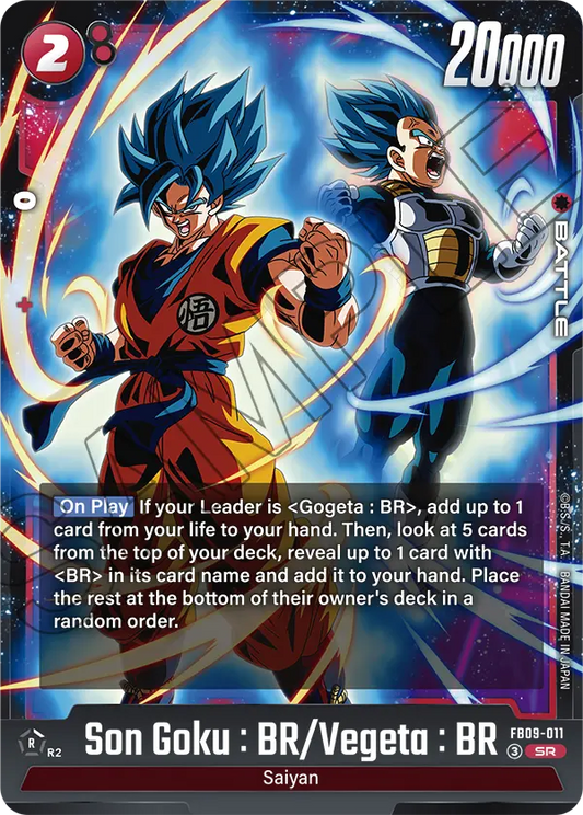 Son Goku : BR/Vegeta : BR (Battle) (FB09-011) (SR)