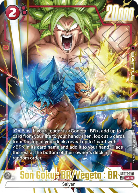 Son Goku : BR/Vegeta : BR (Battle) (FB09-011) (SR) (Alternate Art)