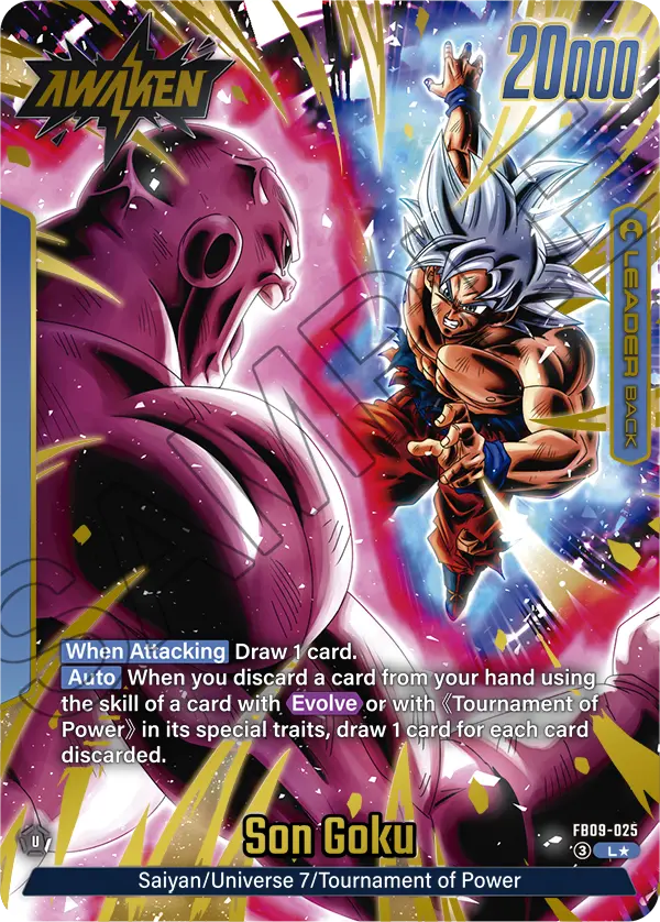 Son Goku (Leader) (FB09-025) (L) (Alternate Art)