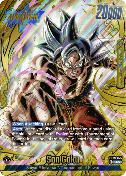 Son Goku (Leader) (FB09-025) (L) (Alternate Art) (God Rare) (2 Star Parallel)