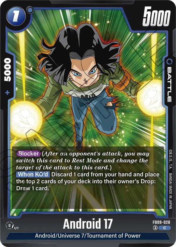 Android 17 (Battle) (FB09-028) (C)