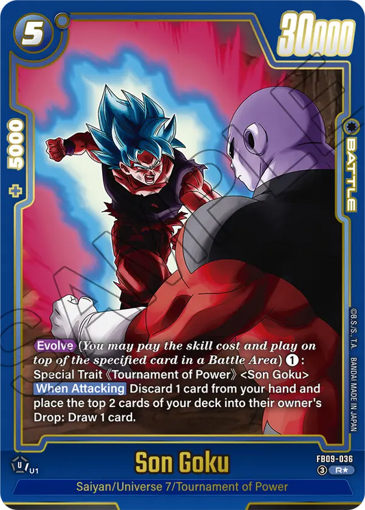 Son Goku (Battle) (FB09-036) (R) (Alternate Art)