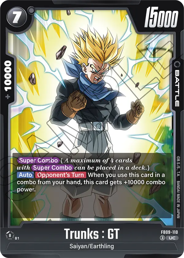 Trunks : GT (Battle) (FB09-110) (UC)