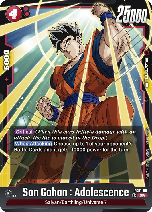 Son Gohan : Adolescence (Battle) (FS01-009) (SR)