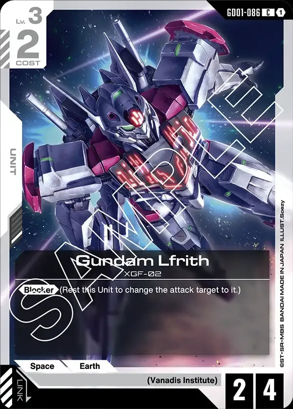 Gundam Lfrith (Unit) (GD01-086) (C)