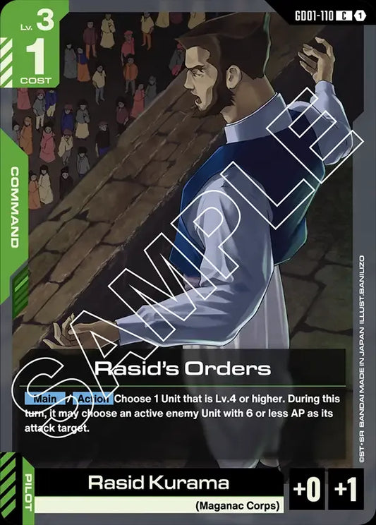 Rasid's Orders (Command) (GD01-110) (C)