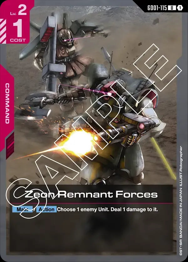 Zeon Remnant Forces (Command) (GD01-115) (U)