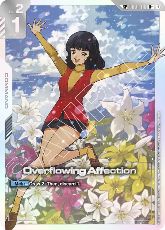 Overflowing Affection (Command) (SP) (GD01-118) (U+)