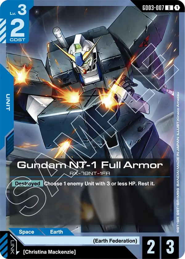 Gundam NT-1 Full Armor (Unit) (GD03-007) (U)