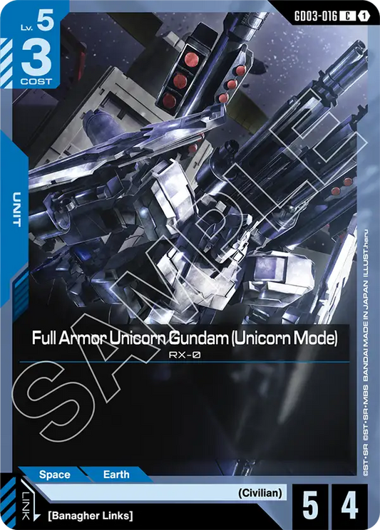 Full Armor Unicorn Gundam (Unicorn Mode) (Unit) (GD03-016) (C)