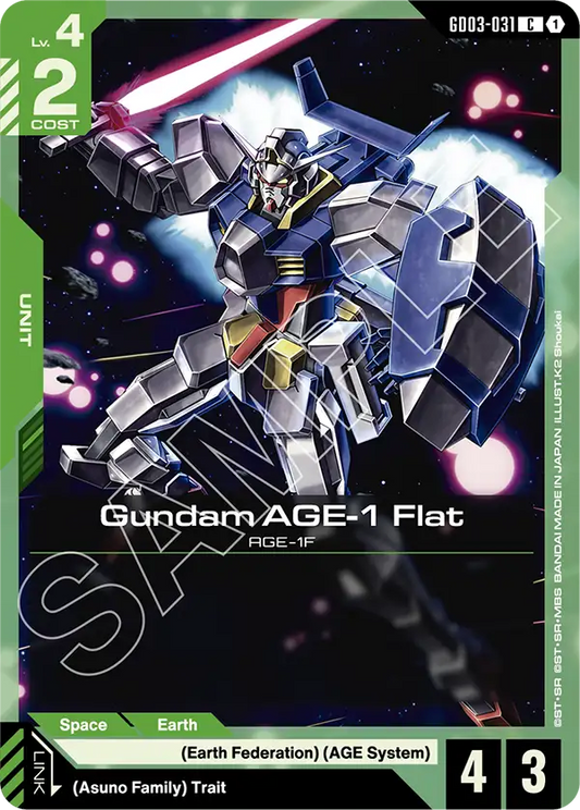 Gundam AGE-1 Flat (Unit) (GD03-031) (C)