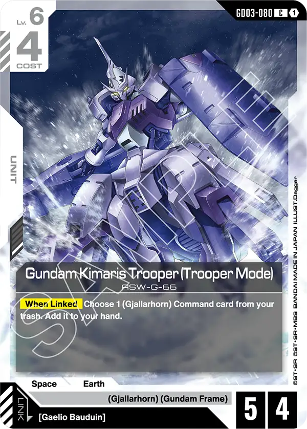 Gundam Kimaris Trooper (Trooper Mode) (Unit) (GD03-080) (C)