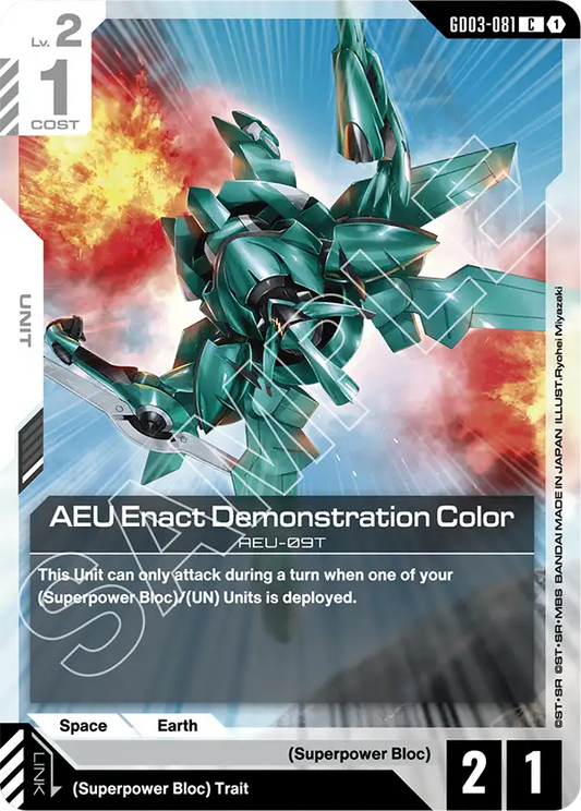 AEU Enact Demonstration Color (Unit) (GD03-081) (C)