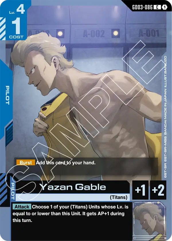 Yazan Gable (Pilot) (GD03-086) (C)