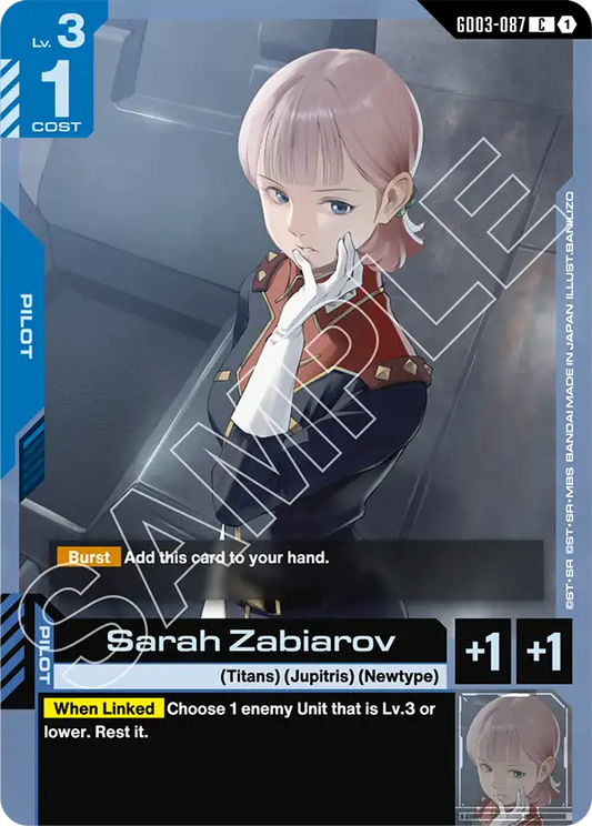 Sarah Zabiarov (Pilot) (GD03-087) (C)