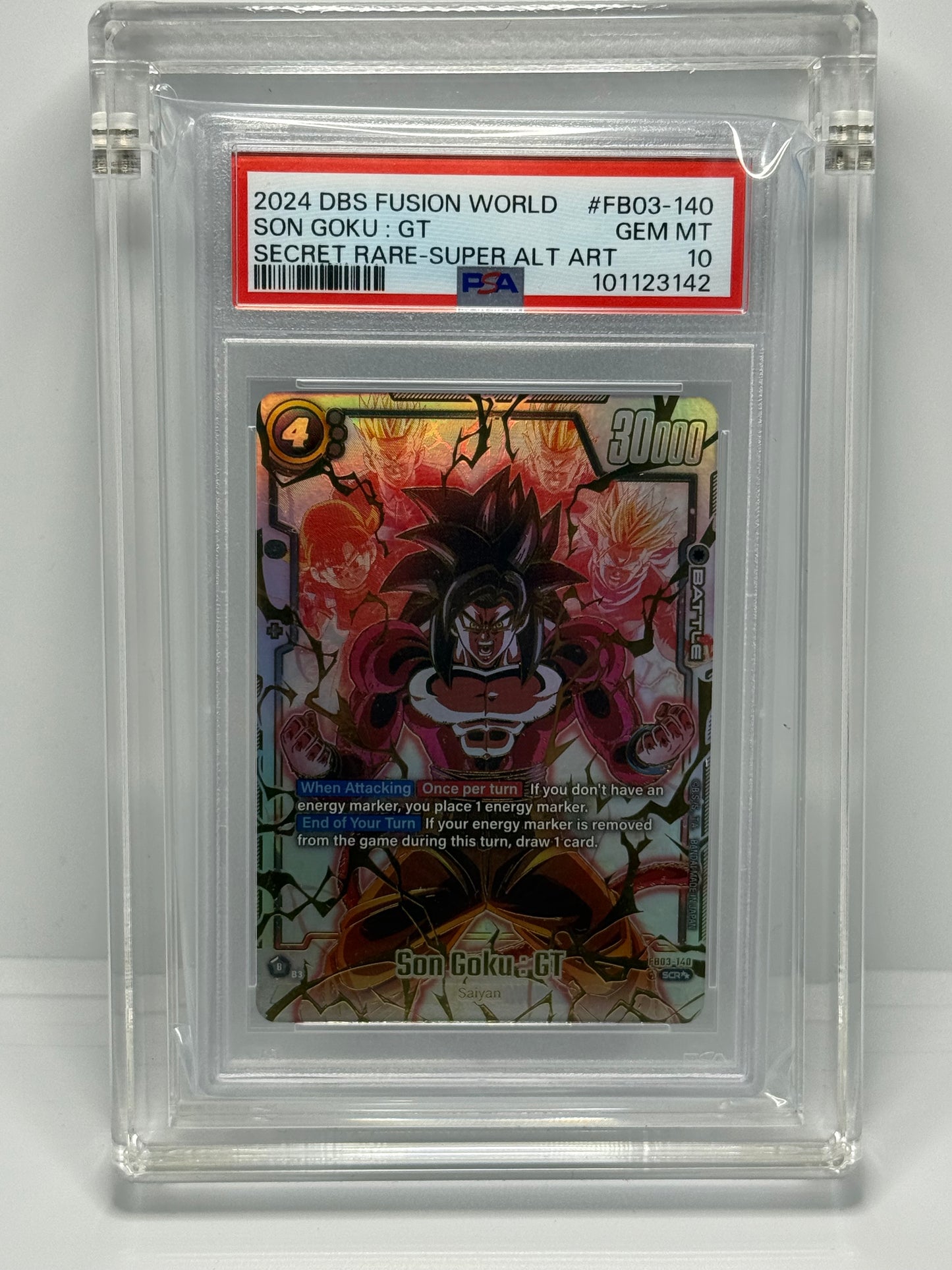 Son Goku: GT 2 Star SEC Alternate Art PSA 10