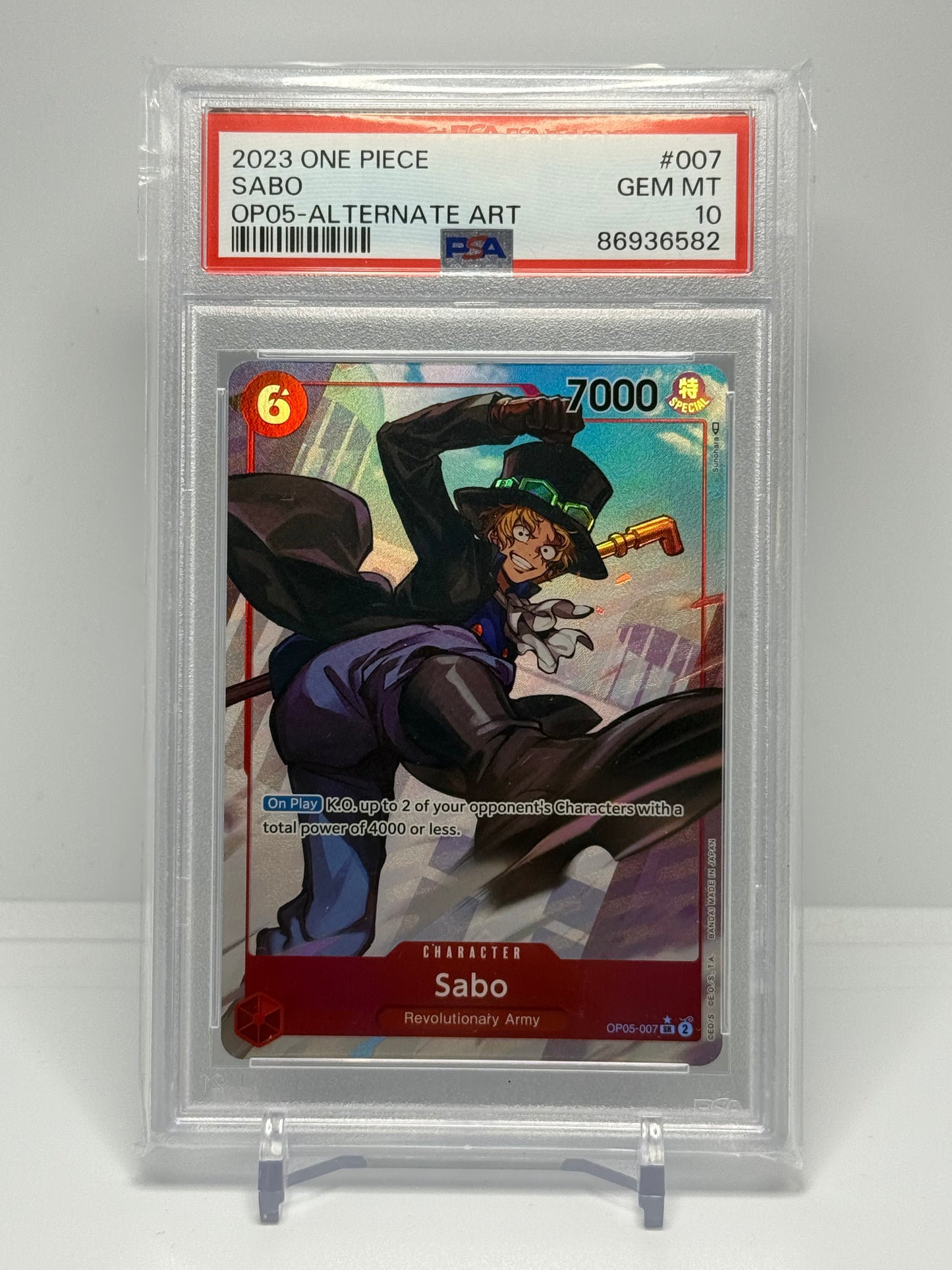 OPTCG Sabo Alternate Art PSA 10