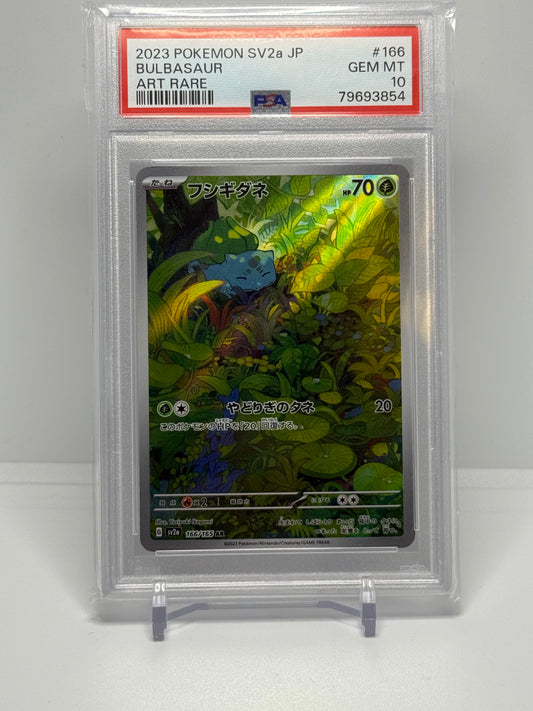 Pokemon 151 Bulbasaur Illustration Rare Japenese PSA 10