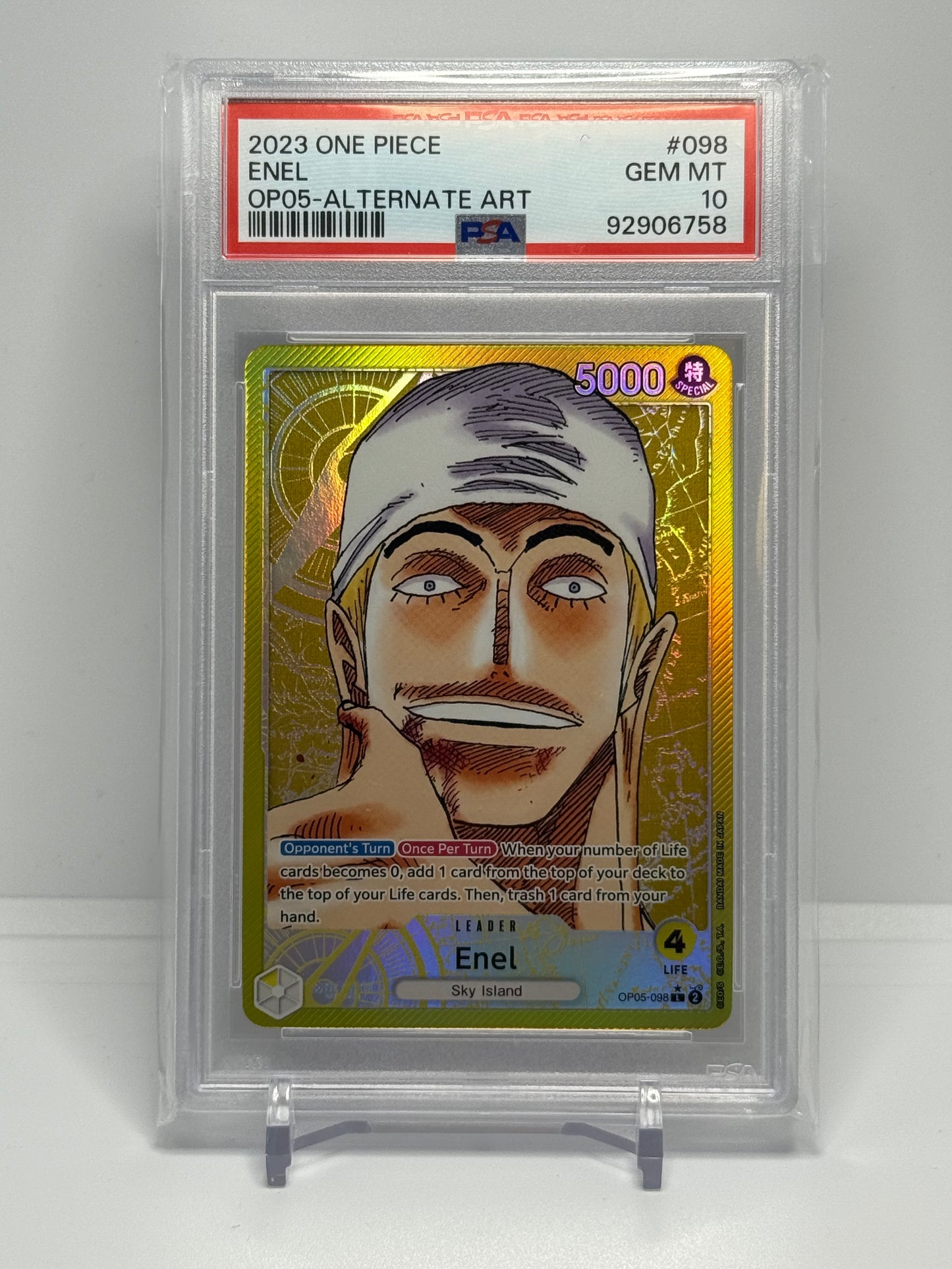 OPTCG Enel Leader PSA 10