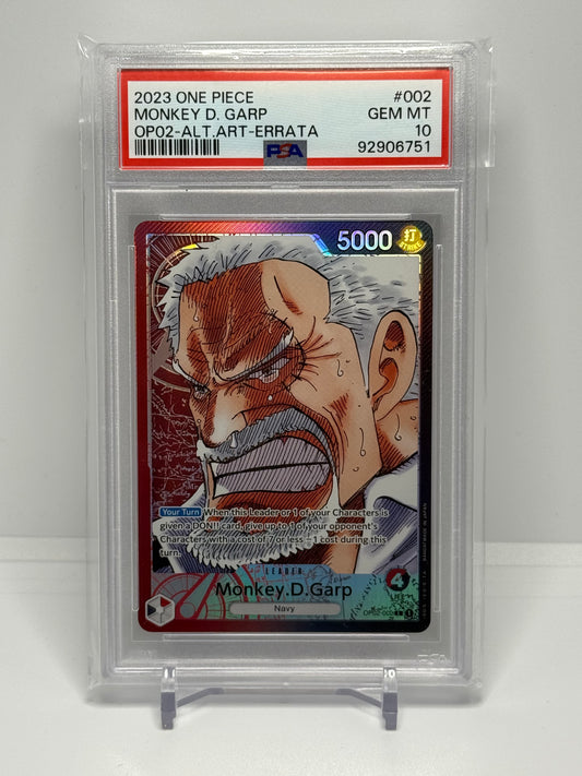 OPTCG Monkey D. Garp Leader PSA 10