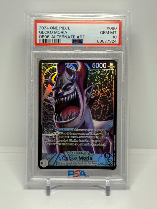 OPTCG Gecko Moria Leader PSA 10