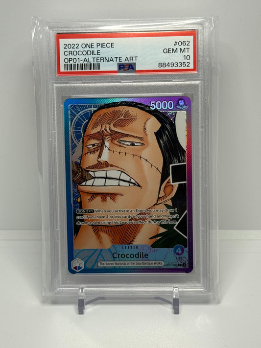 OPTCG Crocodile Leader PSA 10