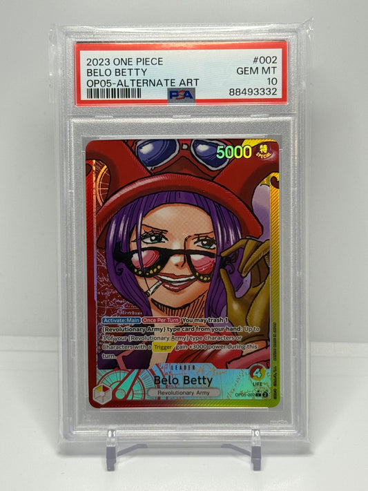 OPTCG Belo Betty Leader PSA 10