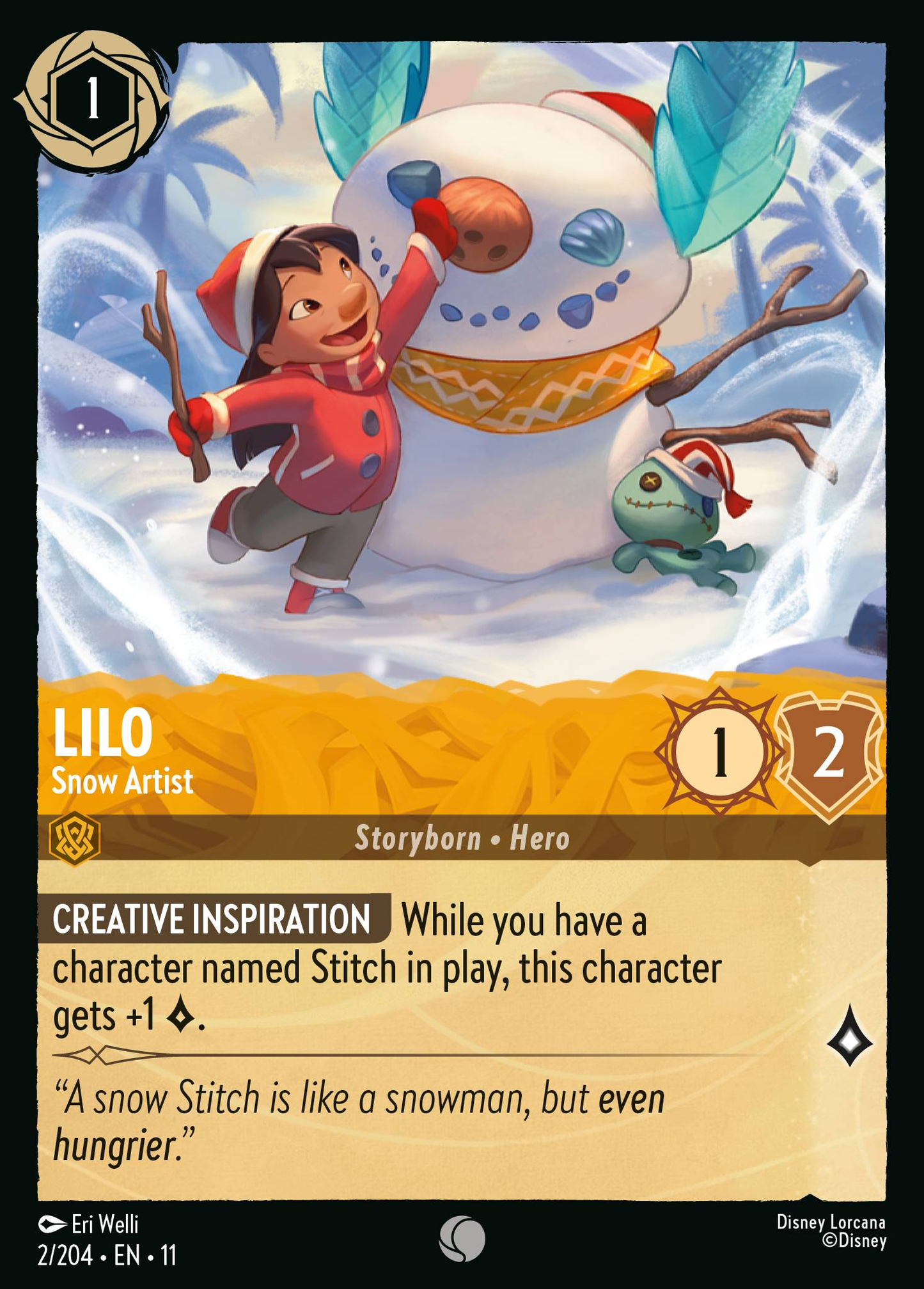Lilo - Snow Artist (Storyborn - Hero)(2/204 EN 11) (C)