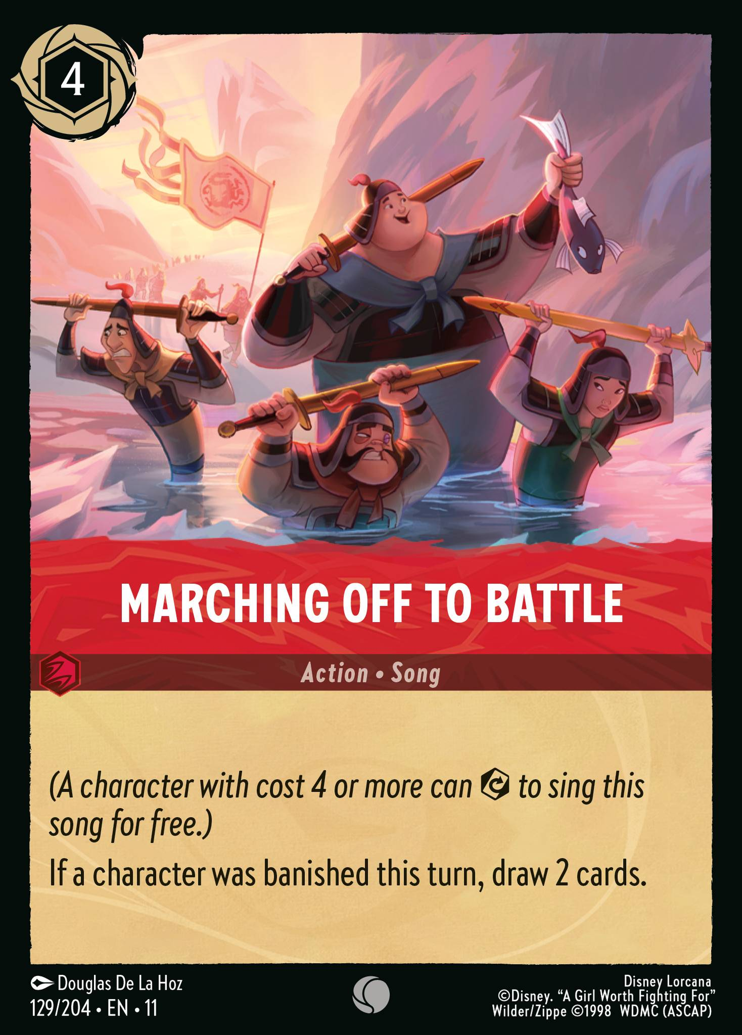 Marching Off to Battle (Action)(129/204 EN 11) (C)