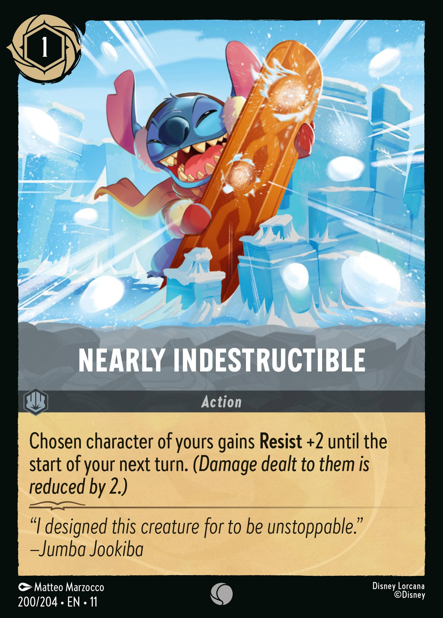 Nearly Indestructible (Action)(200/204 EN 11) (C)