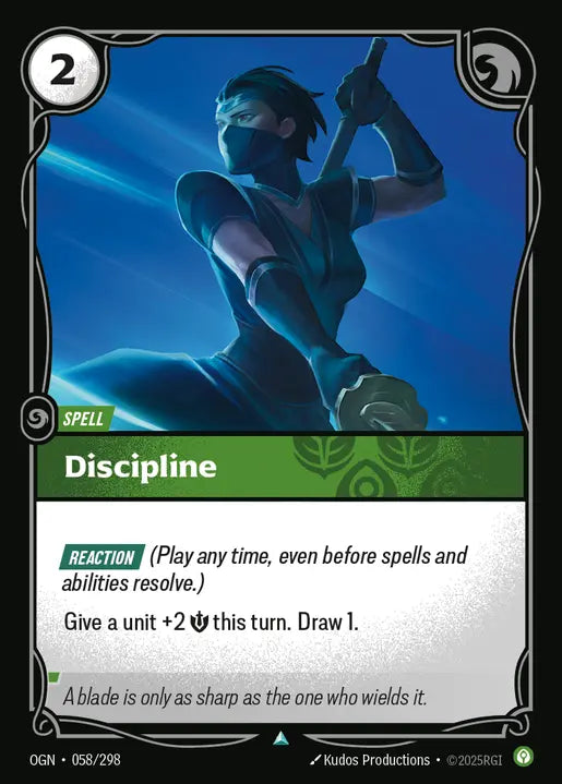 Discipline (Spell) (OGN-058/298) (U) (Shen Deck Reprint)